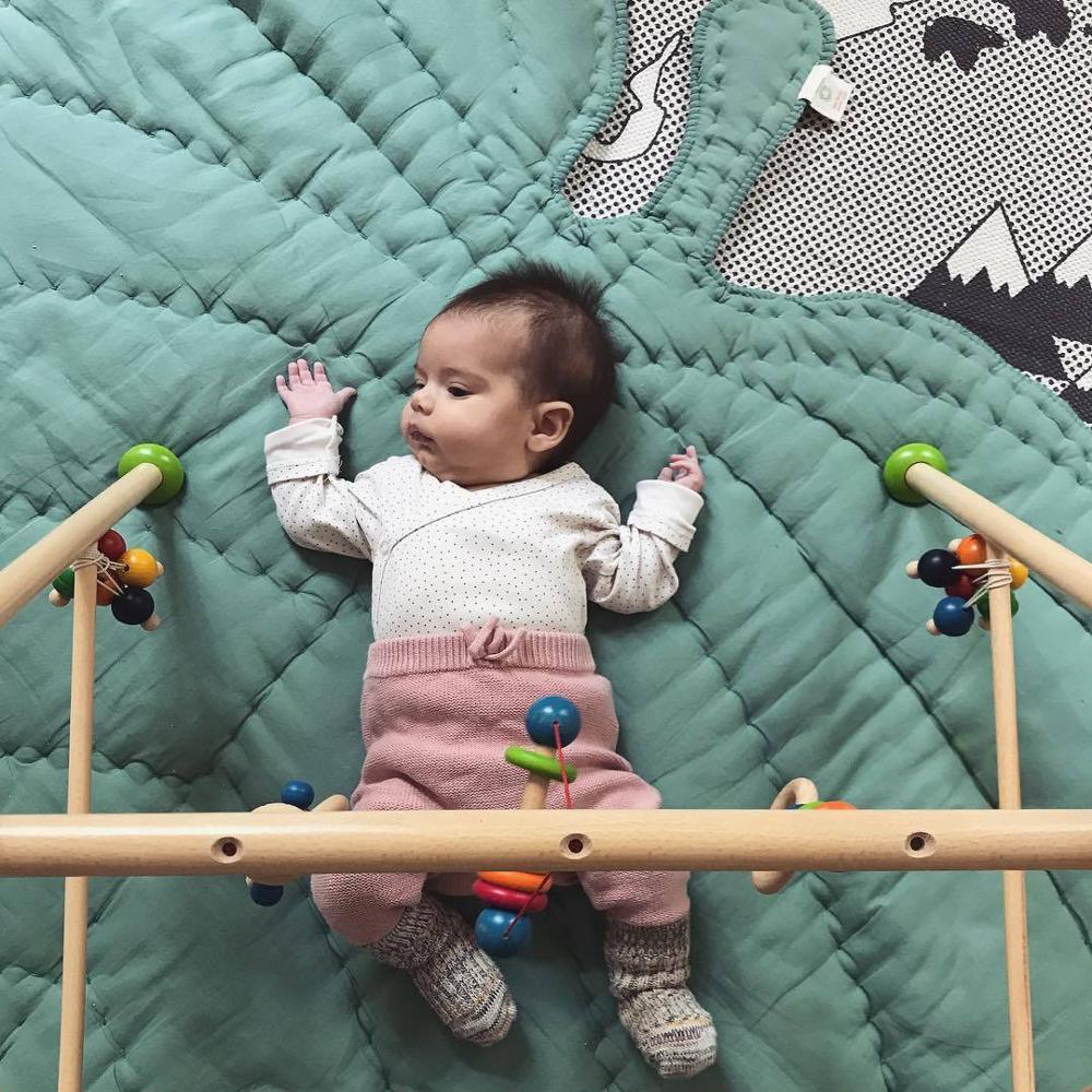 Baby Play Mat Green Leaf Climbing Carpet Infant Crawling Blanket Love Mat Rug Toys Mat Children Room Decor Photo Props