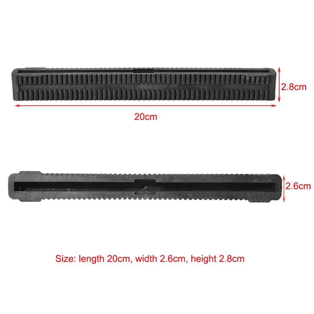 Surf-longboard-zubehör: finnenkasten für 10.5- zoll-hardboards plus fiberglas-longboards, mittelfinnenkasten für surfbretter: Schwarz 8 zoll