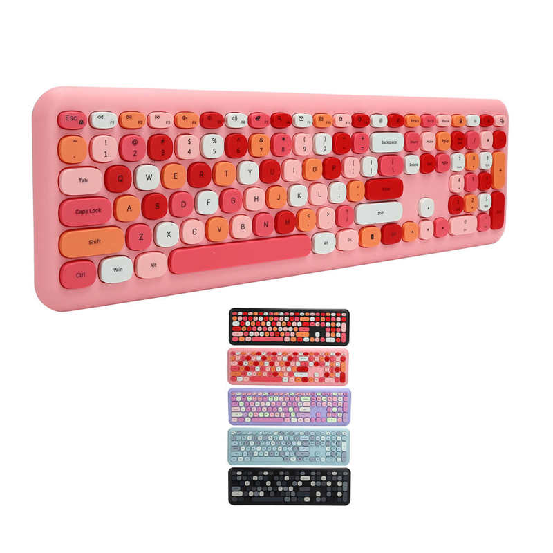 Computer Keyboard Mouse Wireless Keyboard Mouse Set 2.4G Wireless 110 Keys Keyboard Mouse Computer Accessory