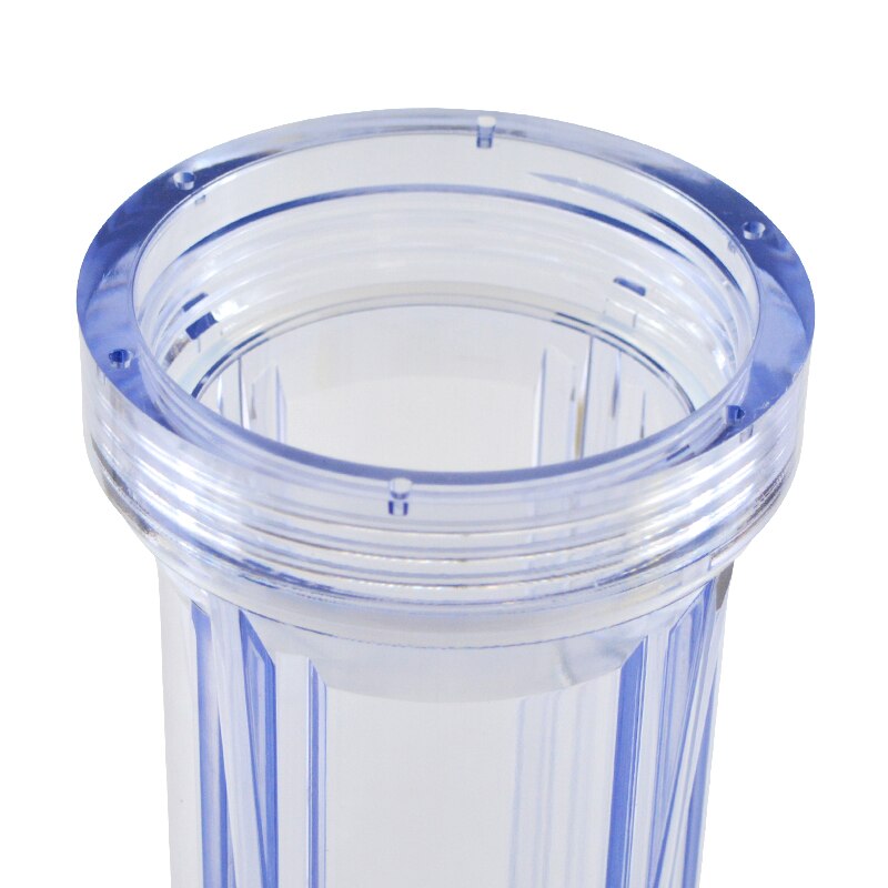 ATWFS 10 "boîtier de filtre à eau 1/4" ou 1/2 ''Ports bol transparent pour Aquarium purificateur d'eau sous évier/osmose inverse