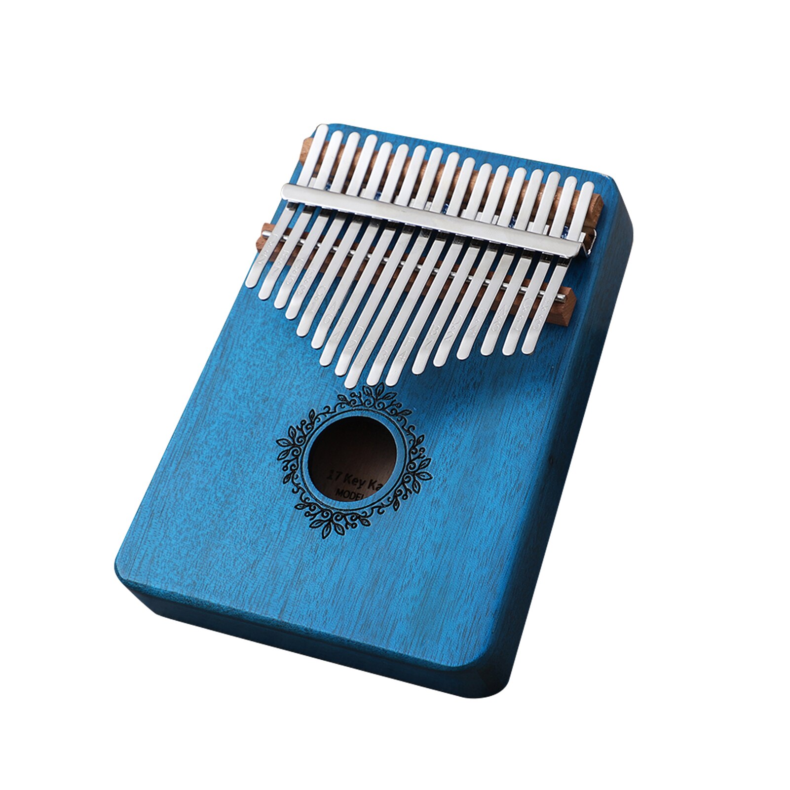 Kalimba 17Keys Portable Thumb Piano Beginner Instrument Kalimba Finger Piano Mbira Small Musical Toys Keyboard instrument:  Jewelry Blue 02