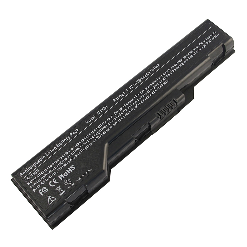 7800mAh for Dell laptop battery XPS M1730 M1730n 312-0680, HG307 WG317 XG510