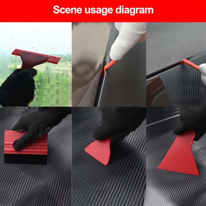 12Pcs/set Car Scraper Film Tool Glass Window Mobile Phone Film Scraper Glass Glue Scraper Plastic Scraper Car Light Film Scraper