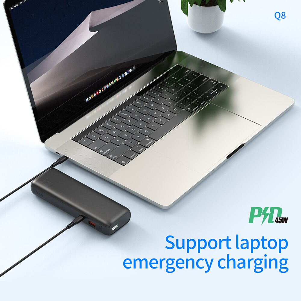 HOCO 45W Power Bank 15000mAh Fast Charge PD QC 3.0 SCP AFC Powerbank For iPhone 13 12 iPad Laptop External Battery for Xiaom 12