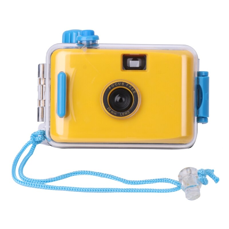 Lomo-Mini cámara impermeable subacuática, película bonita de 35mm con funda carcasa, cámara fotográfica, novedad de: Yellow