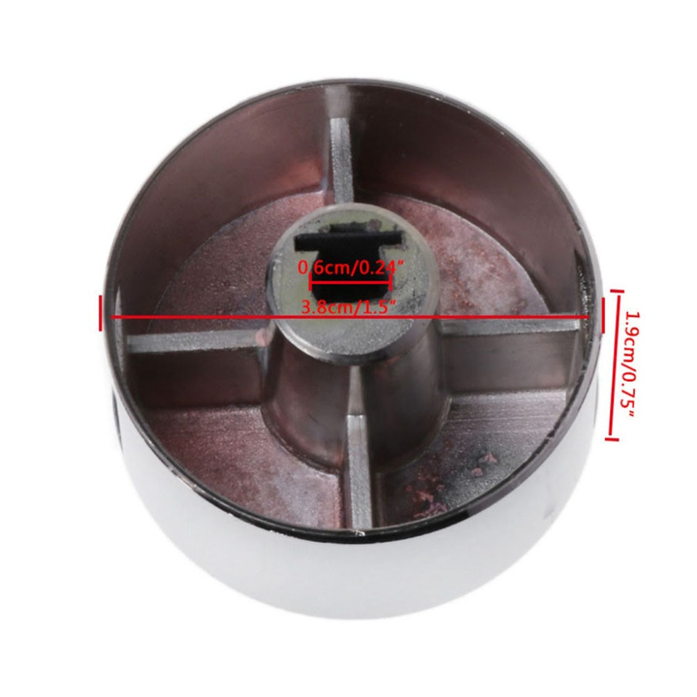 4 pz interruttori rotanti manopola rotonda fornello a gas bruciatore forno parti della cucina maniglie forno stufa a gas in lega di zinco interruttore manopola rotonda cromata