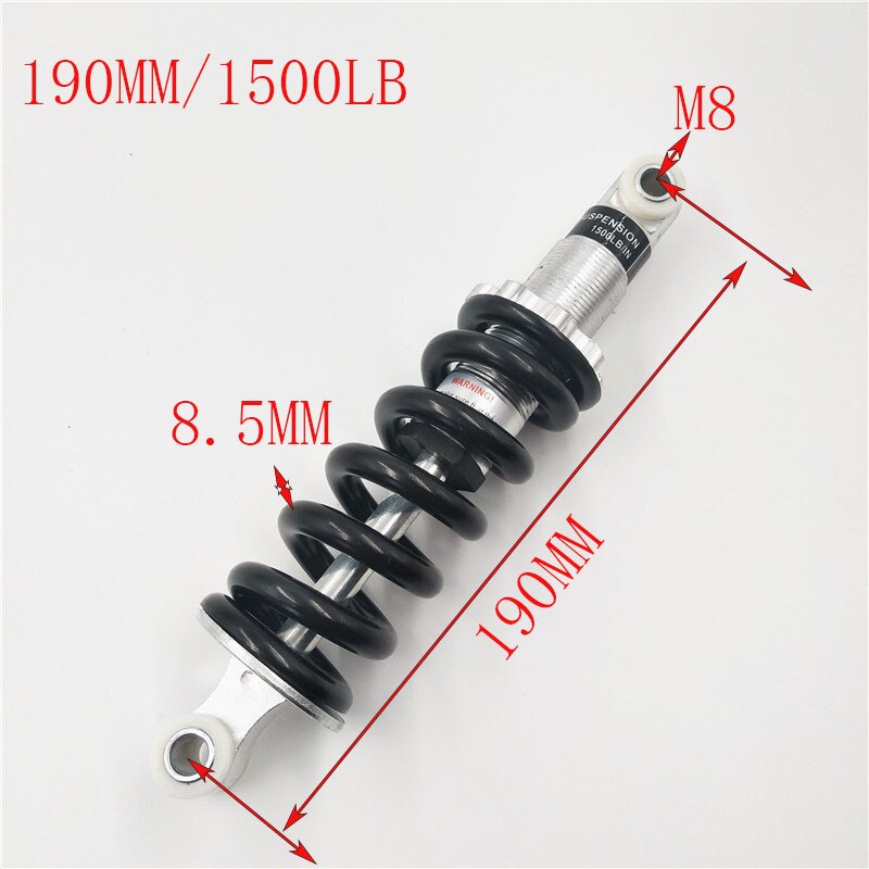 Hinten Suspension Schock 100 125 150 160 170 180 190 210MM für 47cc 49CC Super Minimoto ATV Quad elektrische roller Pocket Bike: 190MM (1500LB)