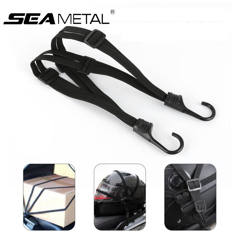 SEAMETAL Corda elastica per moto Casco moto Regolazione cinghia fissa Corda fissa 60 cm/90 cm