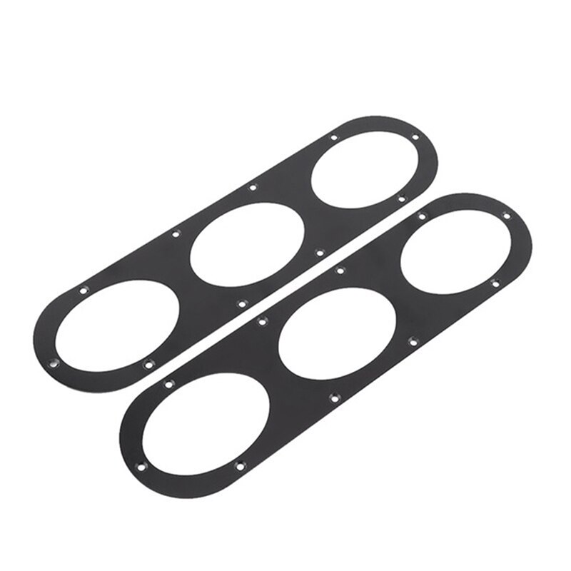 2Pcs Universal Aluminium Car Rear Bumper Race Air Diversion Diffuser Panels