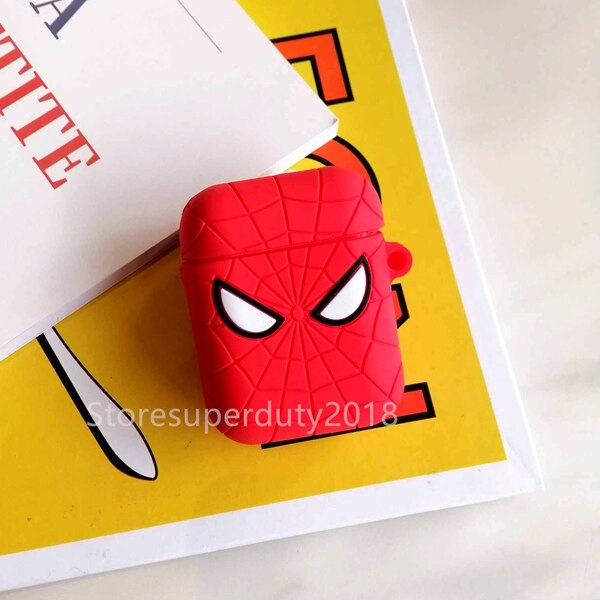 Nette Karikatur Wireless Kopfhörer Fall Für Apple AirPods 2 Silikon Lade Kopfhörer Fall für Airpods Schutzhülle: Little spider man