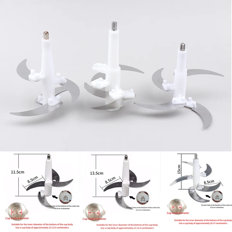 Electric Meat Grinder Blade Food Crusher Processor Replacement Spare Parts For 2L/3L/4L Meat Grinder Accessories Kitchen Tools
