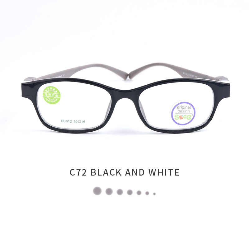 SECG óptico montura de gafas de niño TR90, gafas de sol de los niños Flexible de Protección de Niños gafas de dioptrías de goma: C72
