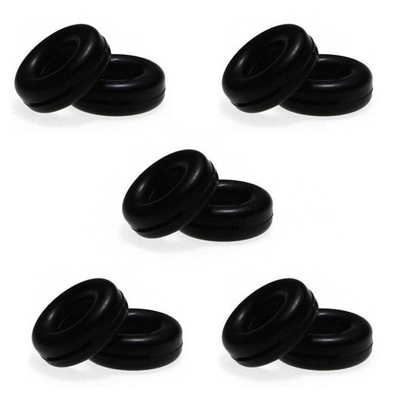 Antislip Mouwen Oor Haken Vaste 5 Paar Glazen Benen Accessoires Oor Ondersteuning Bril Oorbeschermers: Black