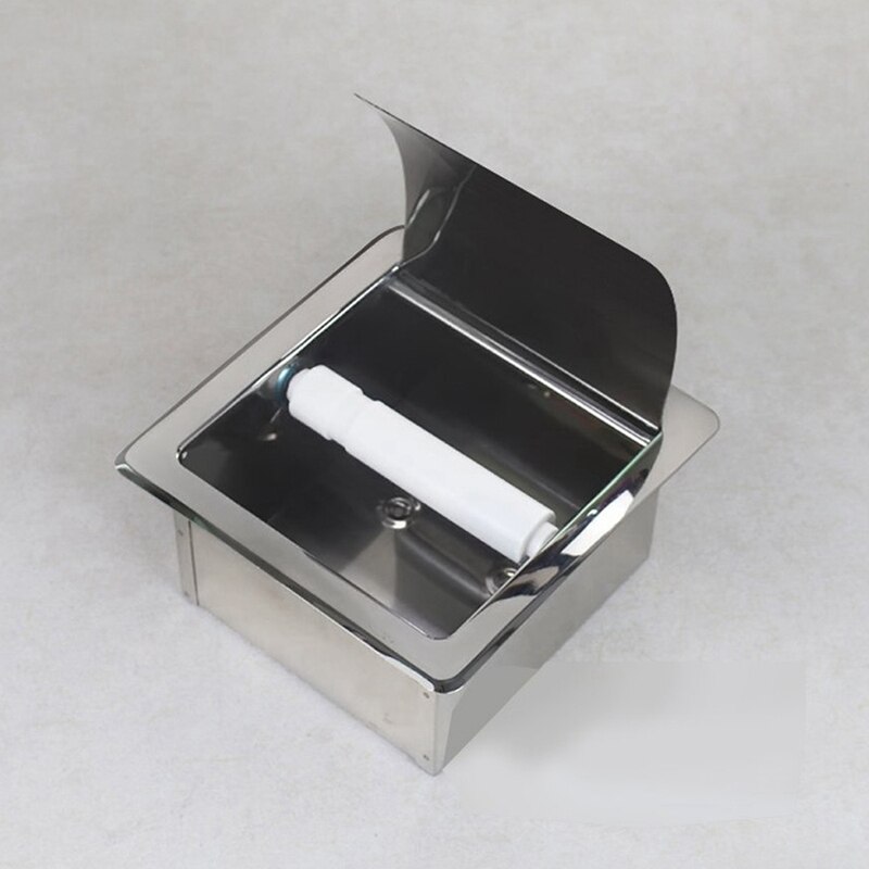 Stainless Steel Recessed Toilet Paper Holder Wall Toilet Paper Holder,Modern Style Toilet Paper Holder,Recessed Tissue Roll
