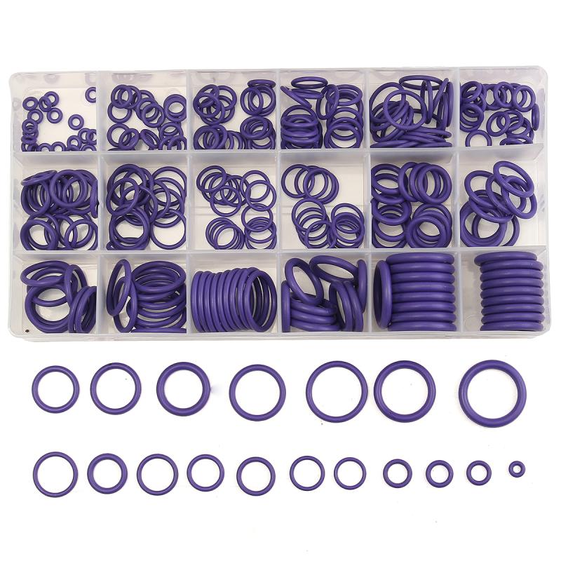 O Ring Rubber Washer Seals Assortment Black O-Ring Seals Set Nitrile Washers For Car Gasket: purple