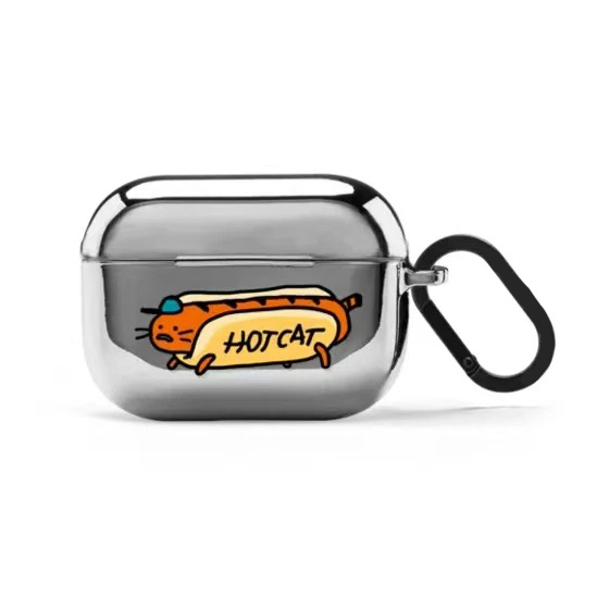 Colorful Hearts Electroplated Case for AirPods 3 4 Pro Pro2 Earbuds Cover: XS / Khaki