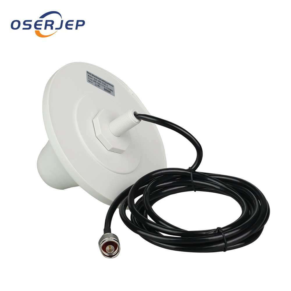 Full Set log antenna ceiling Antenna 10 Meters Cable Signal Repeater Booster Accessories for GSM DCS PCS 3G 4G LTE 800-2700MHz