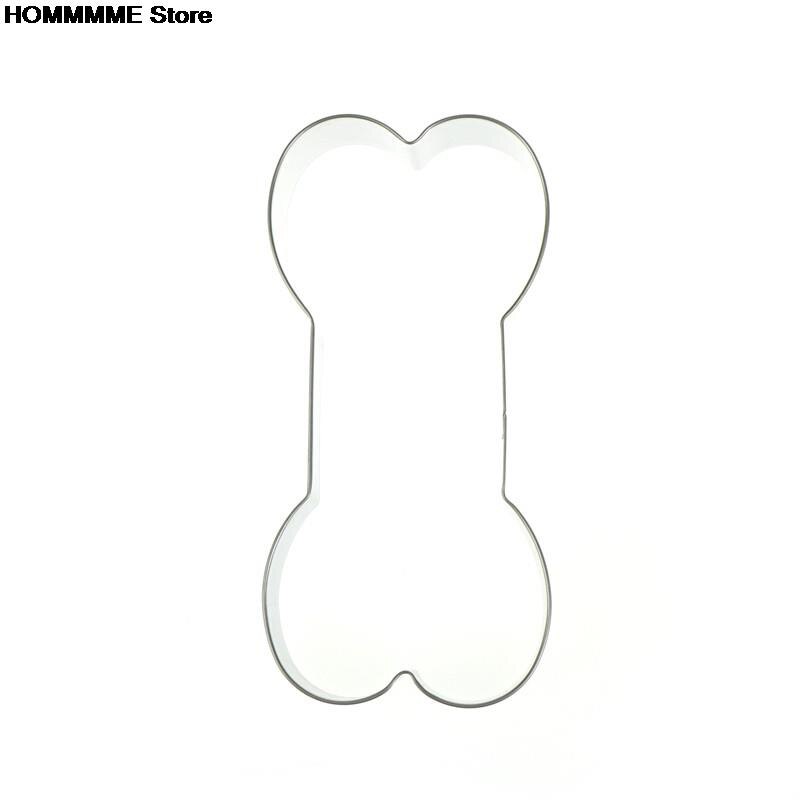 ! 3Pcs/Set Kitchen Stainless Steel Dog Bone Cookie Cutter Biscuit Fondant Pastry Bake Tool