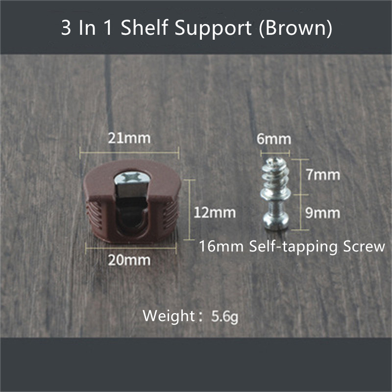 10 set möbelskåpskoppling rafix 3 in 1 konsol stiftpinnar plast zinklegering skarv hyllstöd beslag