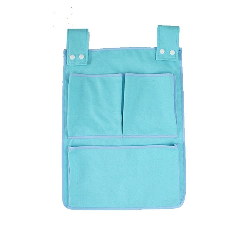 Baby Bett Kindergarten Hängende Lagerung Tasche Windel Tasche Für Neugeborenen Krippe Bettwäsche einstellen Baby Zimmer Dekoration Organizer 45*35cm: Blau