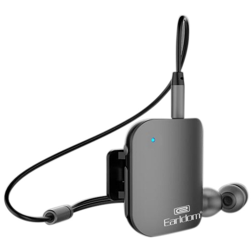 Bluetooth-ontvanger met kabel, stereogeluid, hoofdtelefoon, oordopjes, draadloze bluetooth-ontvanger met clip, bluetooth-ontvanger