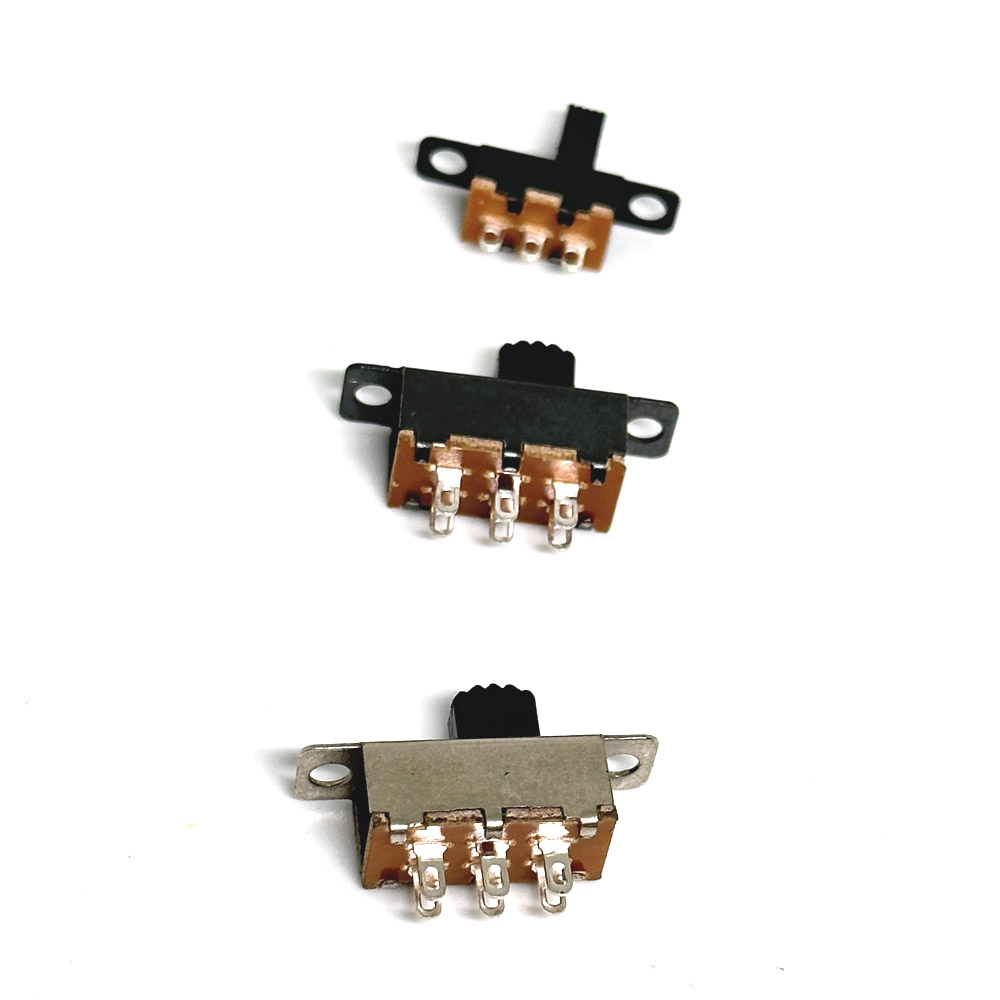 Slide Switch 2 Position 6 Pins With Fixed Hole Handle High 5mm 7mm DPDT 2P2T SS-22F25 SS-22F15 Toggle Switch DC 12V