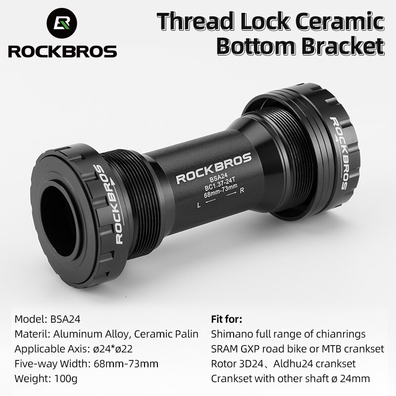 ROCKBROS-Adaptador de soportes inferiores de bicicleta, prensa de rodamiento de cerámica, eje BSA para Shimano R8000 6800 R7000 SRAM GXP SRAM DUB ROTOR 3D