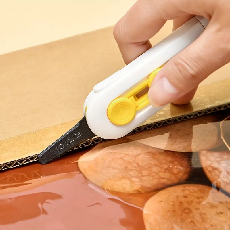 Box Cutter Mini Magnetische Box Cutter Unbox Tool Veiligheidsslot voor het openen van pakketten Kartonnen Box Opener Razor Perfect voor thuiskantoor