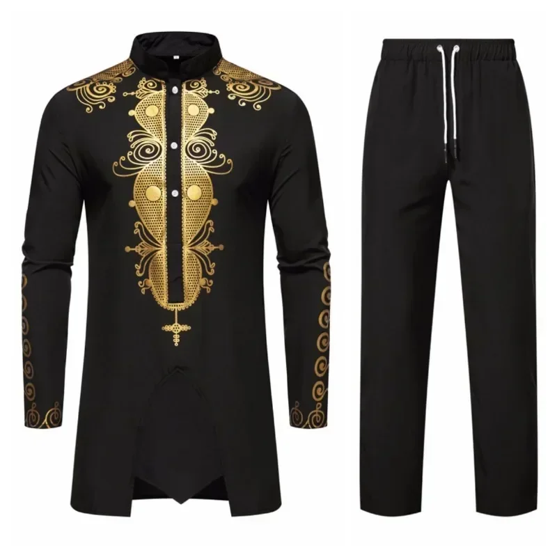 persoonlijkheid heren shirt met lange mouwen Vrije tijd diner print middellange kleding voor heren