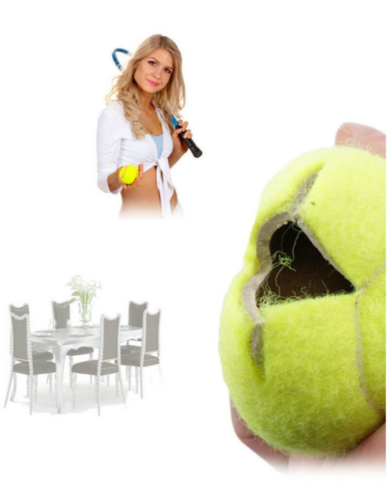 4/8/12 stk krydsåbning kæledyr tennis bold legetøj stol bord ben pude kæledyr tennis sport træning tennis bolde bord stol fodbetræk