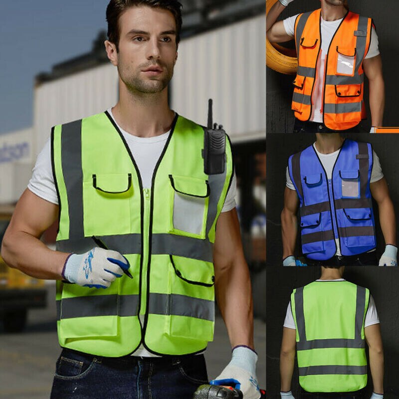 neueste Arbeiter Hohe Sichtbarkeit Sicherheit Weste Jacke Nacht Sicherheit Reflektierende Weste