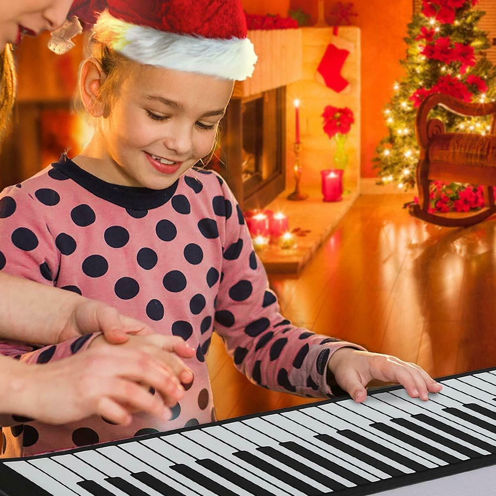 Bærbar 88 tangenter fleksibel roll up piano sammenleggbar elektronisk keyboard usb oppladbart elektronisk piano keyboard orgel
