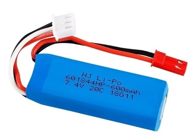 Original 7.4V 450mAh 20C Lipo Battery for WLtoys K969 K979 K989 K999 P929 P939 RC Car Parts 2s 7.4v Battery 5pcs/lots: 1pcs battery