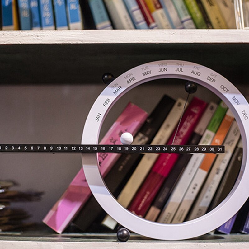 Table Calendar Nordic Style Manual Desk Calendario,Time Perpetual,for Home Decoration