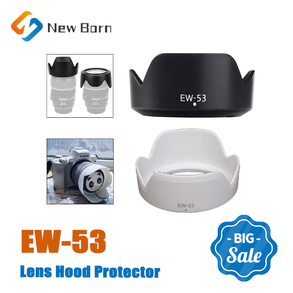 EW-53 EW53 ABS Plastic Lens Hood Protector Reversible Camera 49mm for Canon EOS M1 M2 M3 M5 M6 M50 Mark II R10 RP Accessories