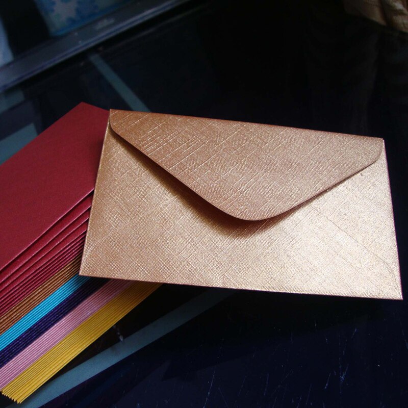 120 gsm guldpapir tomme minikonvolutter 6 x 10cm til vip kreditkort bankkort: Guld c