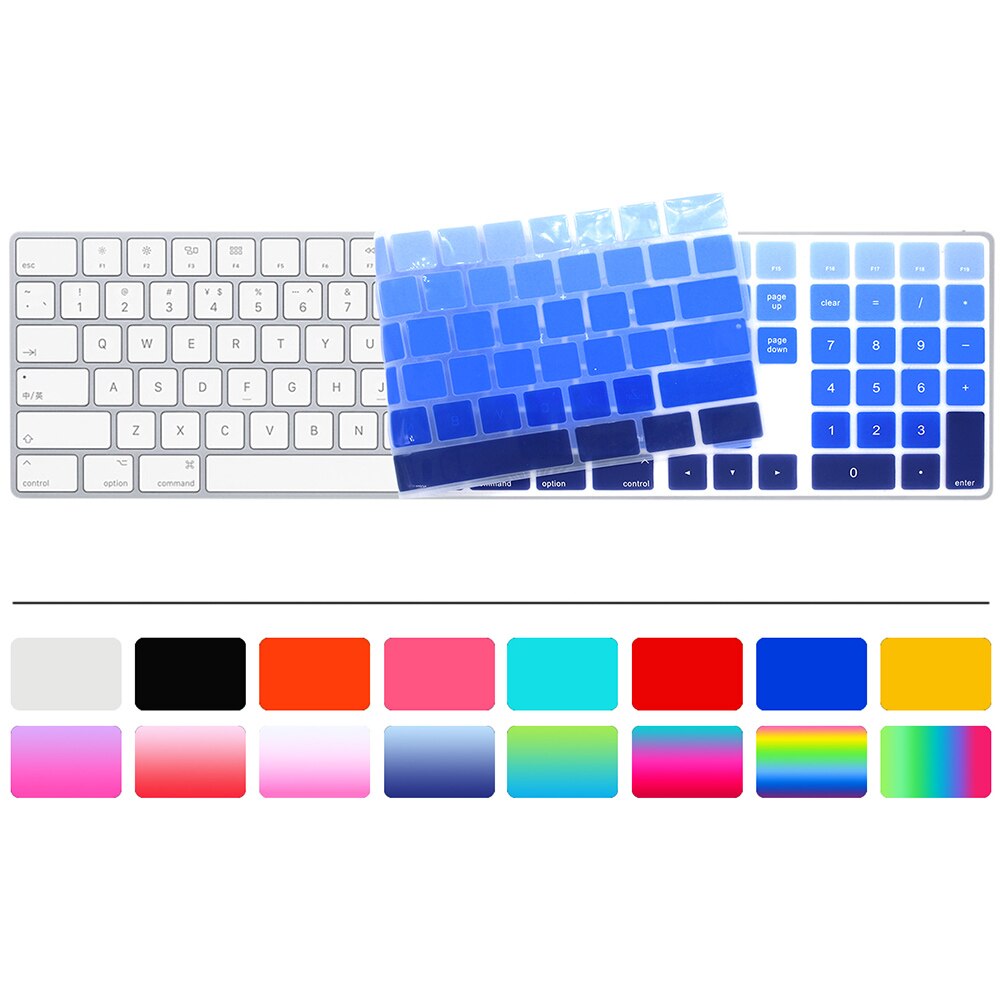 For Apple Magic Keyboard Magic Keyboard with Numeric Keypad MQ052LL/A A1843 Soft Silicone Skin Keyboard Cover