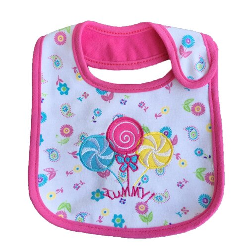3 Stk/partij Baby Bibspattern Peuter Waterdicht Speeksel Handdoek Katoen Fit 0-3 Y: bangbangtang