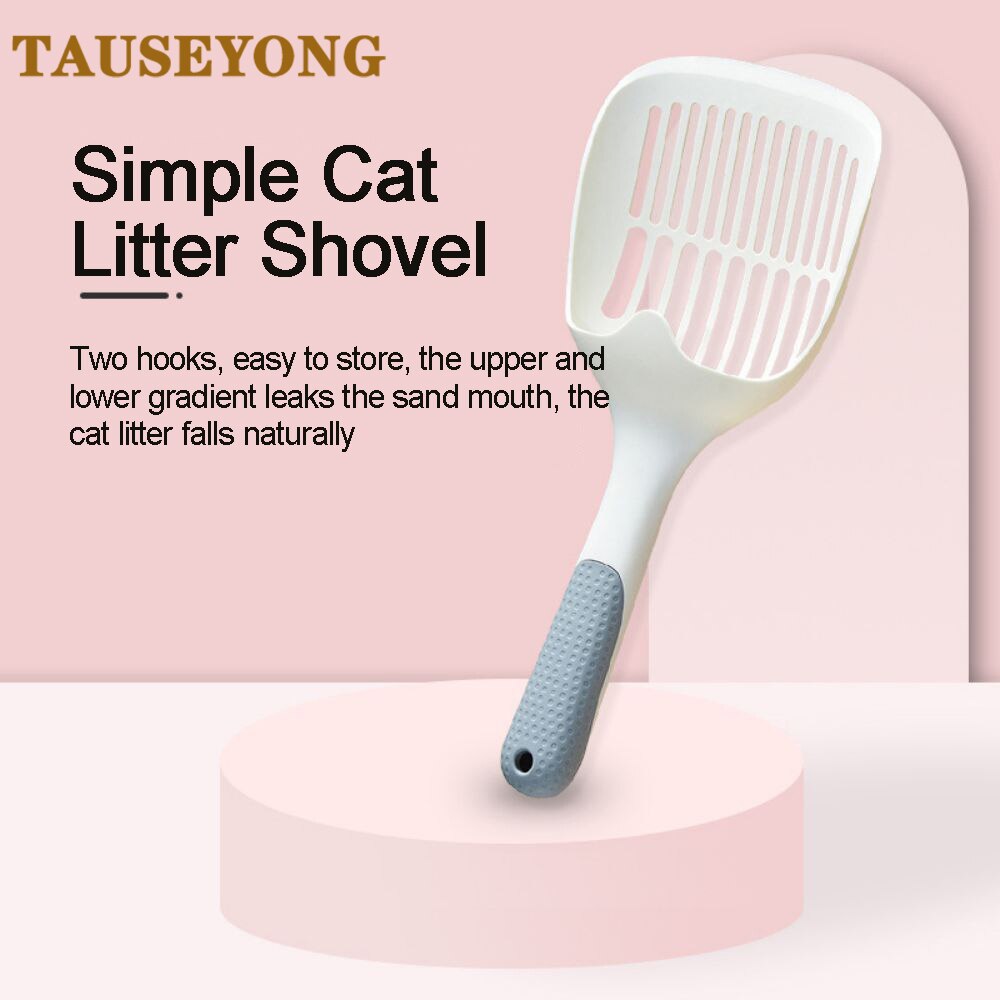TAUSEYONG proste żwirek dla kotów łopata środki czystości kuweta szufelka artykuły dla kotów piasek szufelka żwirek dla kotów szufelka piasek przesiewacz