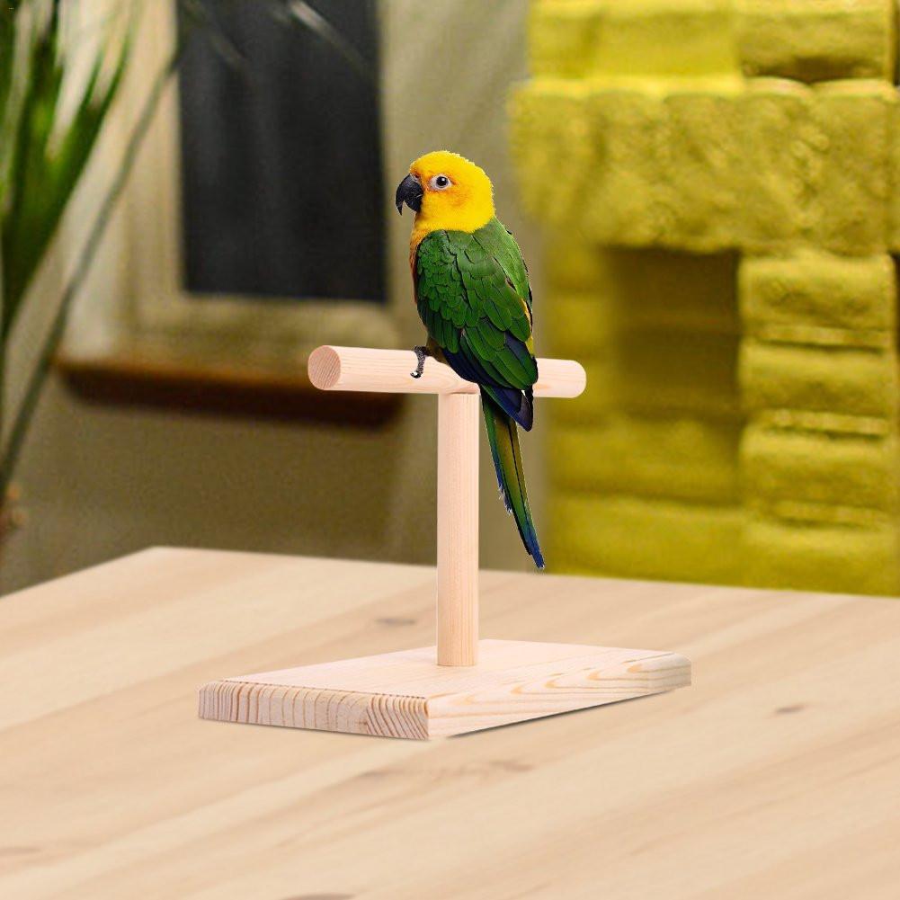 Percha para pájaros, juguetes para loros, soporte de madera Natural para colgar pájaros, soporte de madera para oficina, juguete para morder de Ave