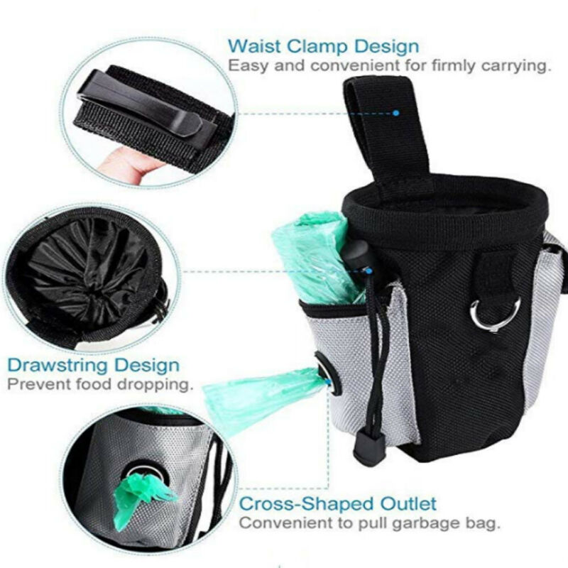 Huisdieren Hond Puppy Gehoorzaamheid Training Treat Bag Feed Aas Voedsel Snack Zakje Riem Uk