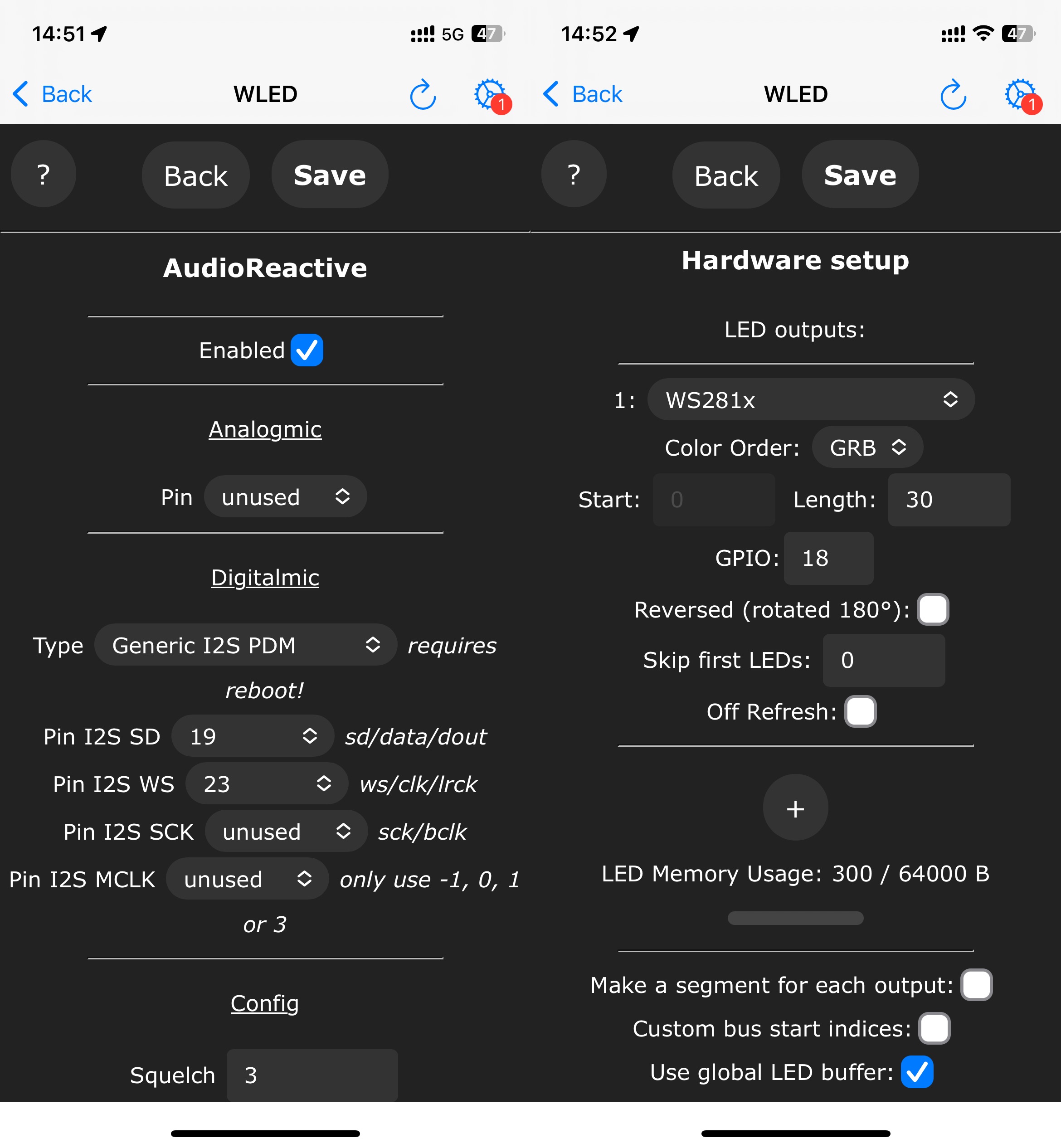 IoTorero WLED-geluiden Reactieve Type C USB draagbare adresseerbare stripcontroller Werkt met Home Assistant