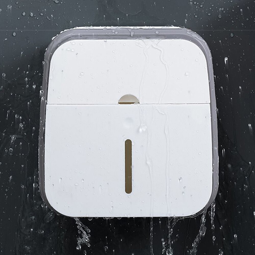 Tissue Box Storage Tissue Box Cover Toilet Tissue Box Toilet Toilet Paper Rack Wall-mounted Pumping Box Perforated Tissue Rack