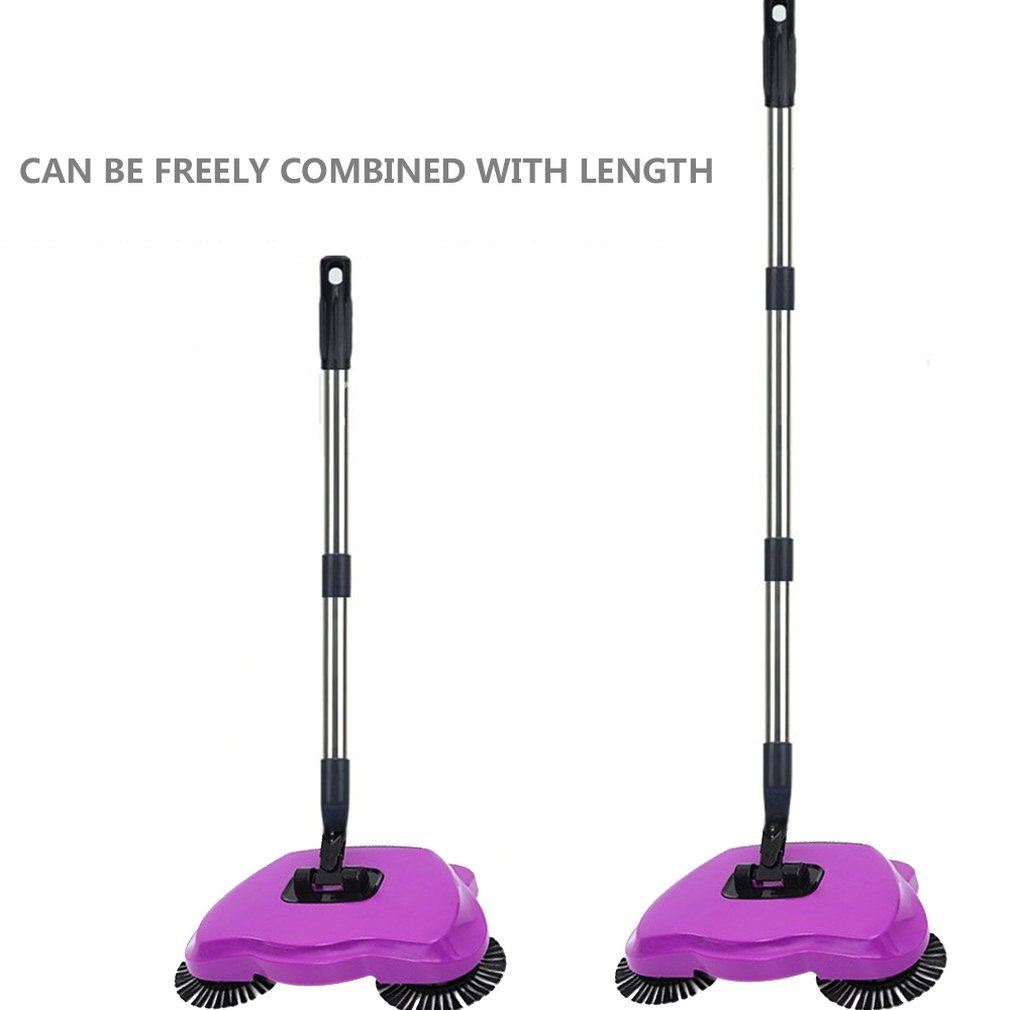 Home & Style Spin Broom Manual Floor Sweeper Handheld Broom Household Floor Dust Clean Mop Robot 360 Degrees: Default Title