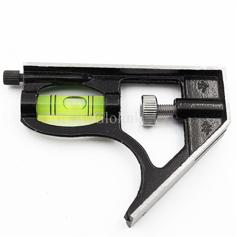 Adjustable Square Ruler Multifunctional Combination Stainless Steel Horizontal Ruler Measuring Tool 30cm 45 Degree With Bubble