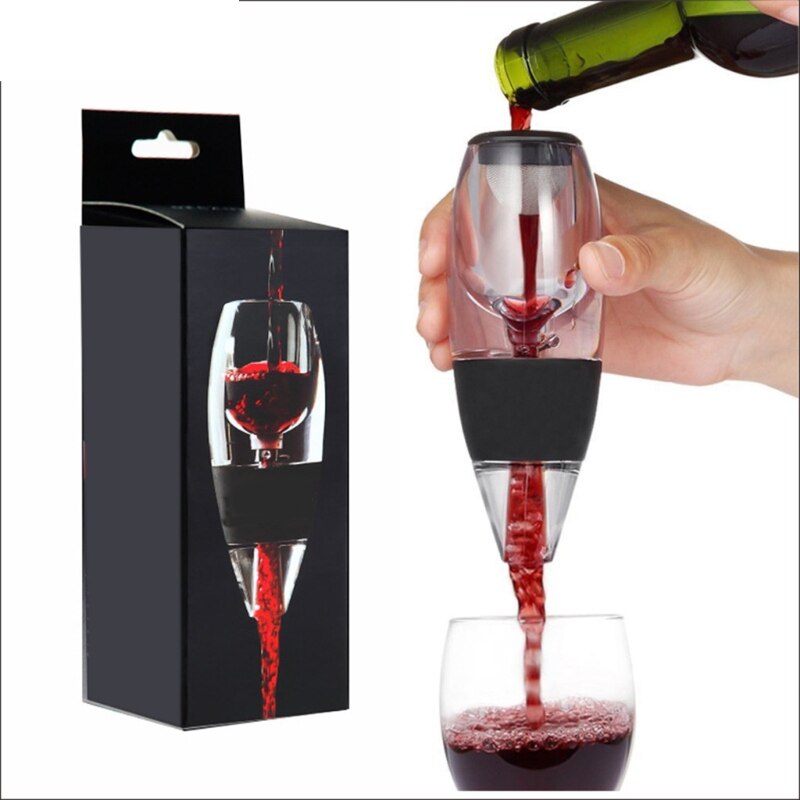 Wine Aerator Pourer With Wine Vacuum Stopper Classic Diffuser Spout For Wine Bottle Instant Wine Aerators With No Spill
