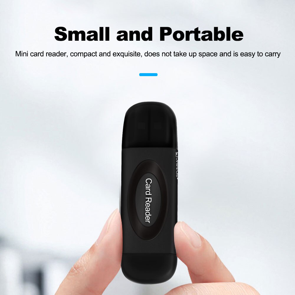 Rocketek usb 3.0 multi smart minneskortläsare otg typ c adapter mini kortläsare för micro sd/tf microsd dator bärbar dator