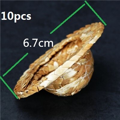 10 peaces Fruit Cocktail Pick Stick Mini Decorative Small Straw Hat For Cocktail Drink Cocktail Picks Bar Tool: 10pcs 6.7cm