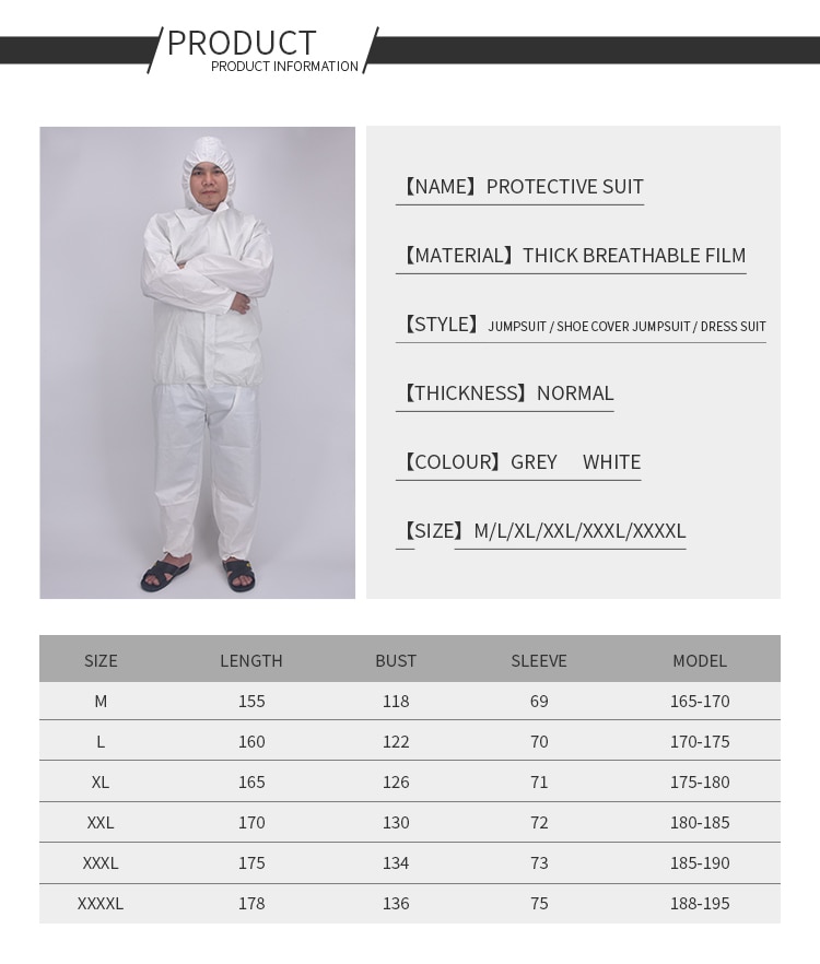 Traje de protección química para el trabajo, uniforme de seguridad, Mono para hombre, ropa de trabajo impermeable, evita el polvo, traje no tejido