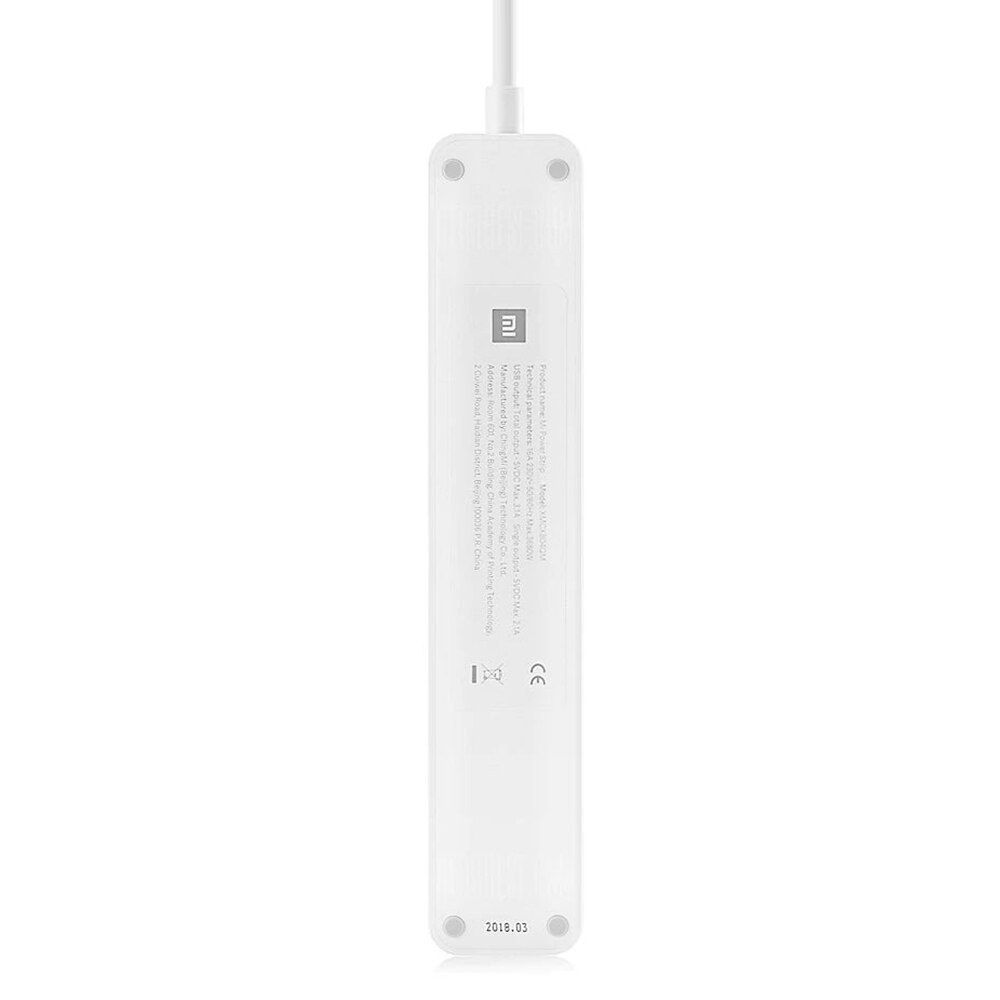 Xiaomi Mi ue multiprise 3 prises ue Standard 3 Ports USB Charge rapide 750 ℃ résistance à la flamme prise ue avec câble 1.4m